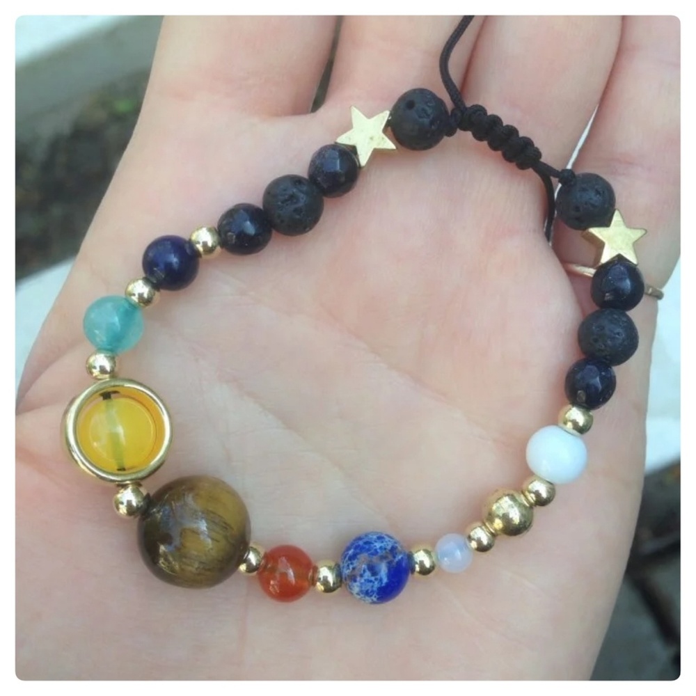 🎁CLEARANCE🎁5⭐Solar System Gemstone Bracelet - Picture 4 of 6
